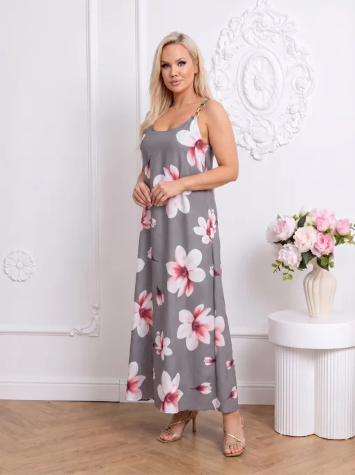rochie-lunga-alba-cu-imprimeu-floral-si-detaliu-auriu-pe-bretele