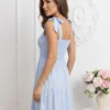 rochie-lunga-bleu-vaporoasa-cu-bust-elastic-incretit-si-bretele-cu-funda