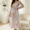 rochie-lunga-din-tencel-cu-imprimeu-floral-albastru-pastelat