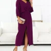 rochie-lunga-mov-purpuriu-cu-decolteu-in-v-si-croi-elegant