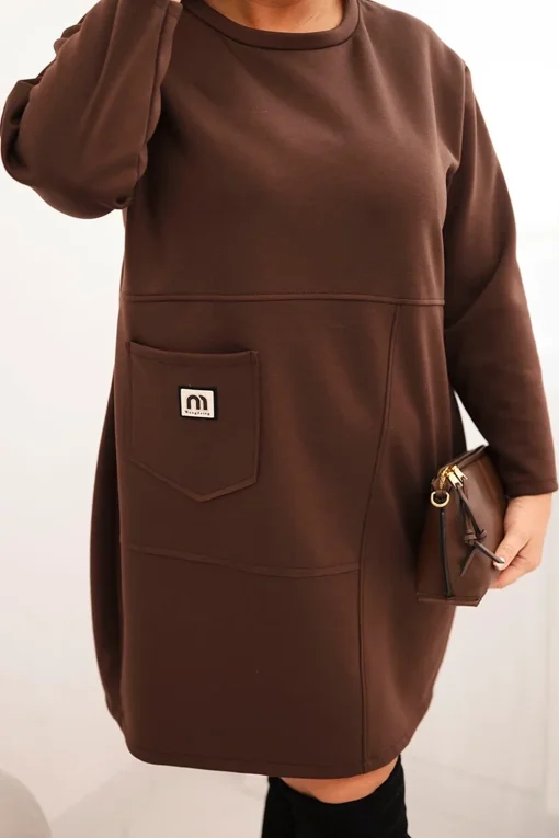rochie-maro-marime-mare-cu-croiala-lejera