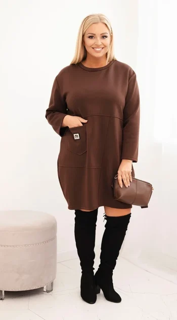rochie-maro-marime-mare-cu-croiala-lejera