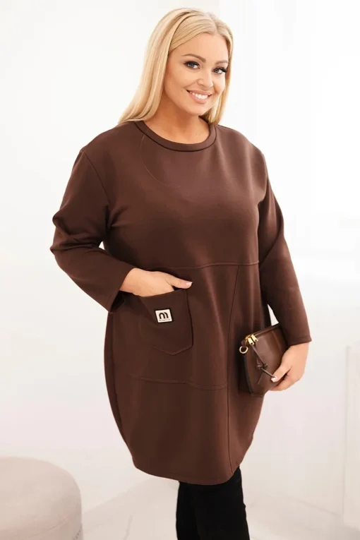 rochie-maro-marime-mare-cu-croiala-lejera