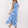 rochie-midi-alba-cu-imprimeu-albastru-si-bretele-subtiri