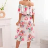 rochie-midi-alba-cu-umeri-goi-si-imprimeu-floral