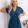 rochie-midi-albastra-din-vascoza-cu-buline-si-decolteu-petrecut