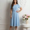 rochie-midi-bleu-din-vascoza-cu-curea-in-talie
