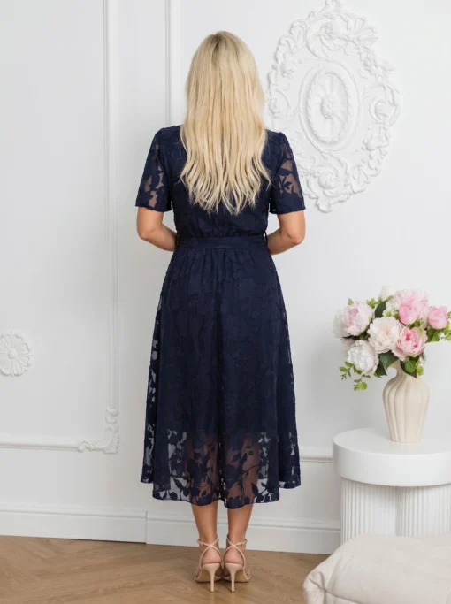rochie-midi-bleumarin-bordo-cu-textura-florala