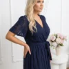 rochie-midi-bleumarin-bordo-cu-textura-florala