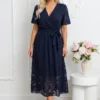 rochie-midi-bleumarin-bordo-cu-textura-florala