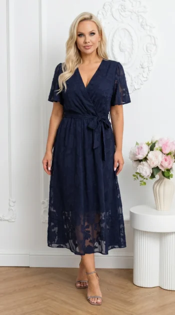 rochie-midi-bleumarin-bordo-cu-textura-florala
