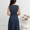 rochie-midi-bleumarin-din-bumbac-cu-buline-si-cordon-in-talie