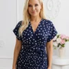 rochie-midi-bleumarin-plisata-cu-buline-si-decolteu-petrecut