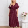 rochie-midi-bordo-cu-buline-albe-si-cordon-in-talie