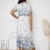 rochie-midi-cu-imprimeu-floral-albastru-curea-si-pliuri-delicate
