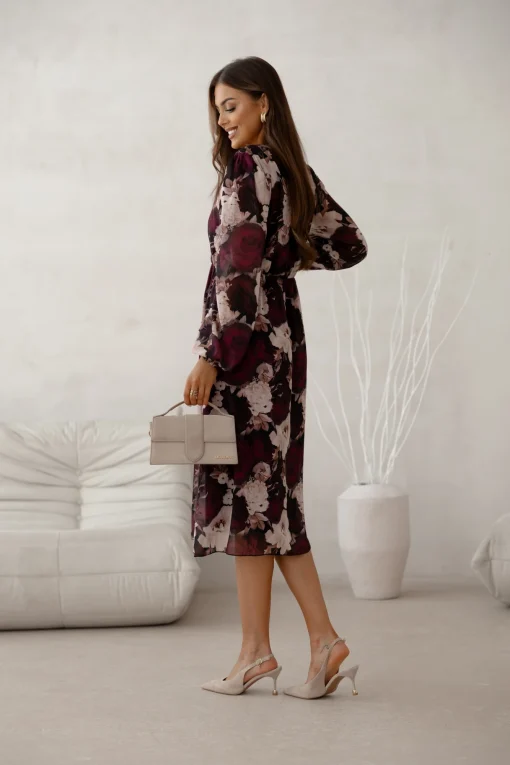 rochie-midi-cu-imprimeu-floral-in-nuante-bordo
