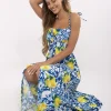 rochie-midi-cu-imprimeu-lamai-in-nuante-bleu-galben