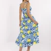 rochie-midi-cu-imprimeu-lamai-in-nuante-bleu-galben