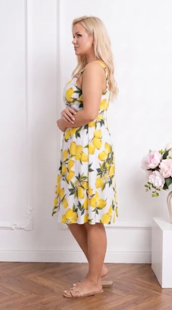rochie-midi-cu-imprimeu-lamai-si-bretele