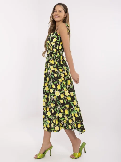 rochie-midi-cu-imprimeu-lamai-si-bretele-reglabile