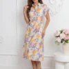 rochie-midi-din-bumbac-cu-imprimeu-floral-pastelat