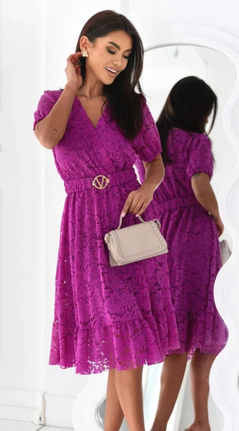 rochie-midi-din-dantela-mov-cu-cordon-in-talie