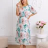 rochie-midi-din-voal-plisat-cu-imprimeu-floral-si-elastic-in-talie