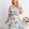 rochie-midi-din-voal-plisat-cu-imprimeu-floral-si-elastic-in-talie