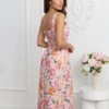 rochie-midi-eleganta-cu-imprimeu-floral-roz-si-bust-tip-corset