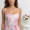 rochie-midi-eleganta-cu-imprimeu-floral-si-bretele-reglabile