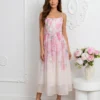 rochie-midi-eleganta-cu-imprimeu-floral-si-bretele-reglabile