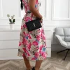 rochie-midi-eleganta-cu-imprimeu-floral-si-curea-in-talie
