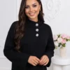 rochie-midi-eleganta-din-tricot-cu-nasturi-bijuterie