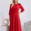 rochie-midi-eleganta-rosie-cu-curea-in-talie