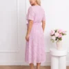 rochie-midi-eleganta-roz-cu-textura-florala