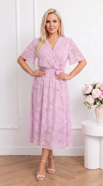 rochie-midi-eleganta-roz-cu-textura-florala