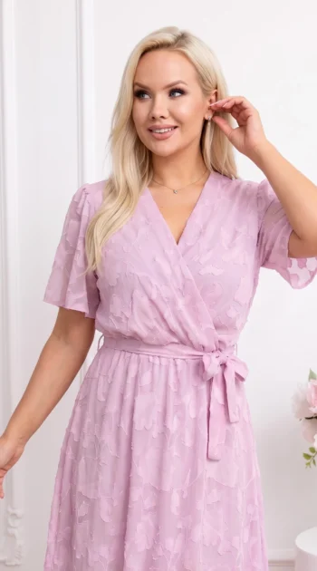 rochie-midi-eleganta-roz-cu-textura-florala