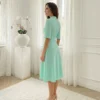 rochie-midi-eleganta-verde-menta-cu-nasturi-tip-perla-si-curea