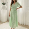 rochie-midi-eleganta-verde-menta-cu-textura-florala