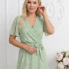 rochie-midi-eleganta-verde-menta-cu-textura-florala