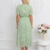 rochie-midi-eleganta-verde-menta-cu-textura-florala