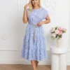 rochie-midi-in-dungi-alb-bleu-cu-volane-si-cordon-subtire-impletit