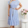 rochie-midi-in-dungi-alb-bleu-cu-volane-si-cordon-subtire-impletit