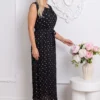 rochie-midi-plisata-cu-buline-si-cordon-subtire-in-talie