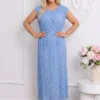rochie-midi-plisata-cu-buline-si-cordon-subtire-in-talie