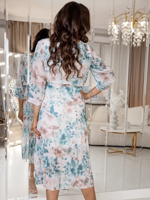 rochie-midi-plisata-cu-cordon-in-talie-si-imprimeu-floral-pastelat