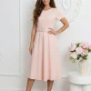 rochie-midi-roz-cu-curea-in-talie
