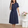 rochie-midi-tip-camasa-bleumarin-cu-buline-albe-din-bumbac