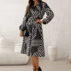 rochie-midi-tip-camasa-cu-imprimeu-geometric