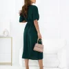 rochie-midi-verde-smarald-cu-decolteu-petrecut-si-crapatura-laterala